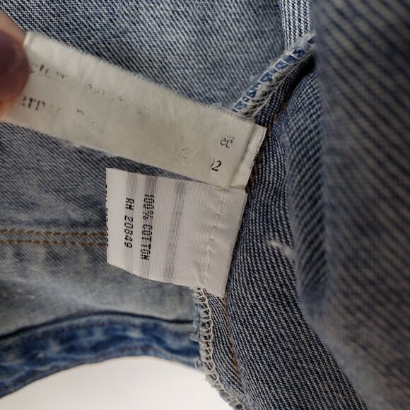 Vintage Looney Tunes Tasmanian Devil Mean and Rough Patch Jean Jacket Large - Picture 13 of 16